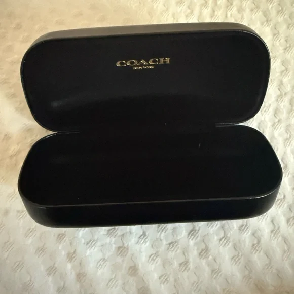 Coach Glossy Black Eyeglass Case - Picture 2 of 4